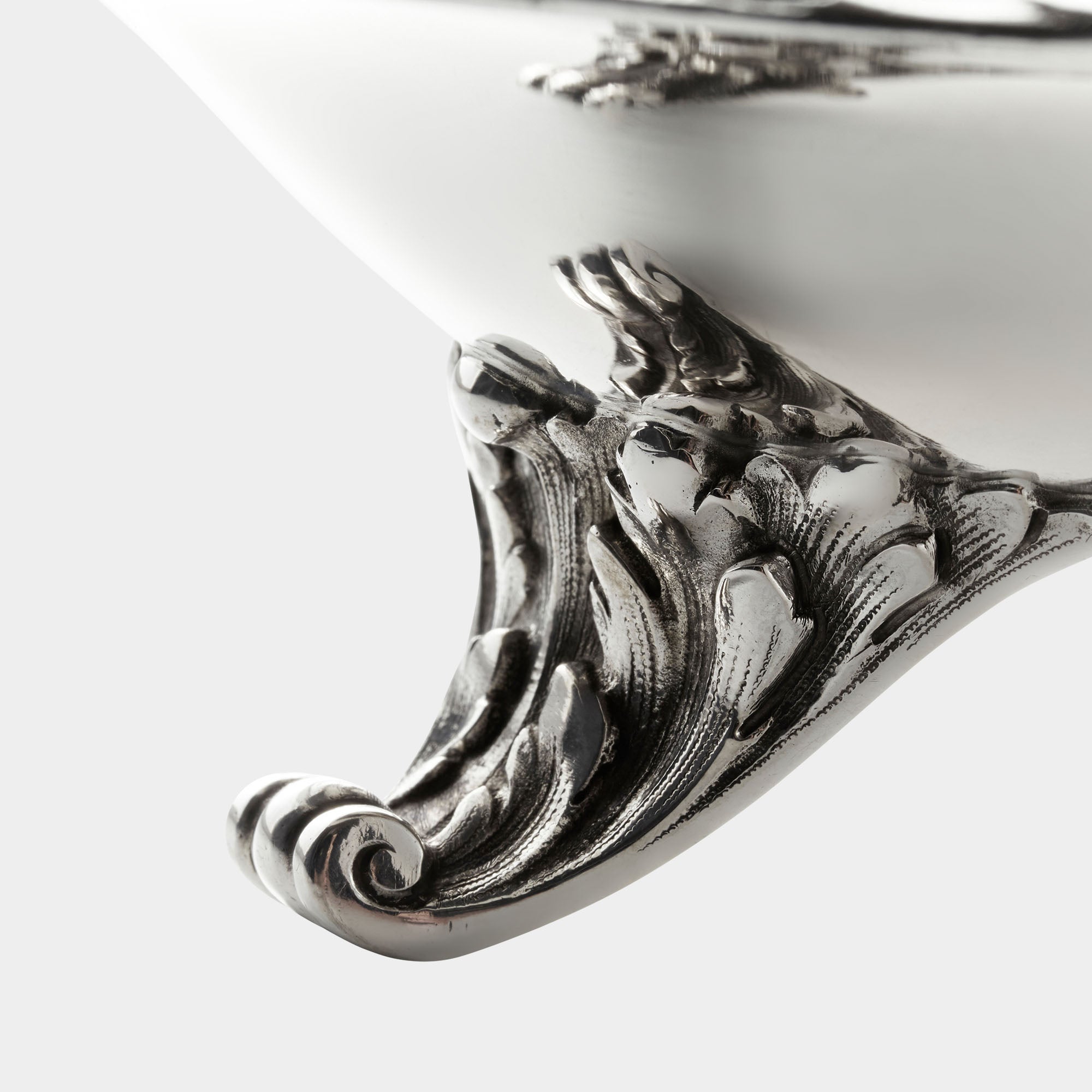 Silberschale - 800er Silber - Koch & Bergfeld - 541 g - 4 Füße - Bild 5