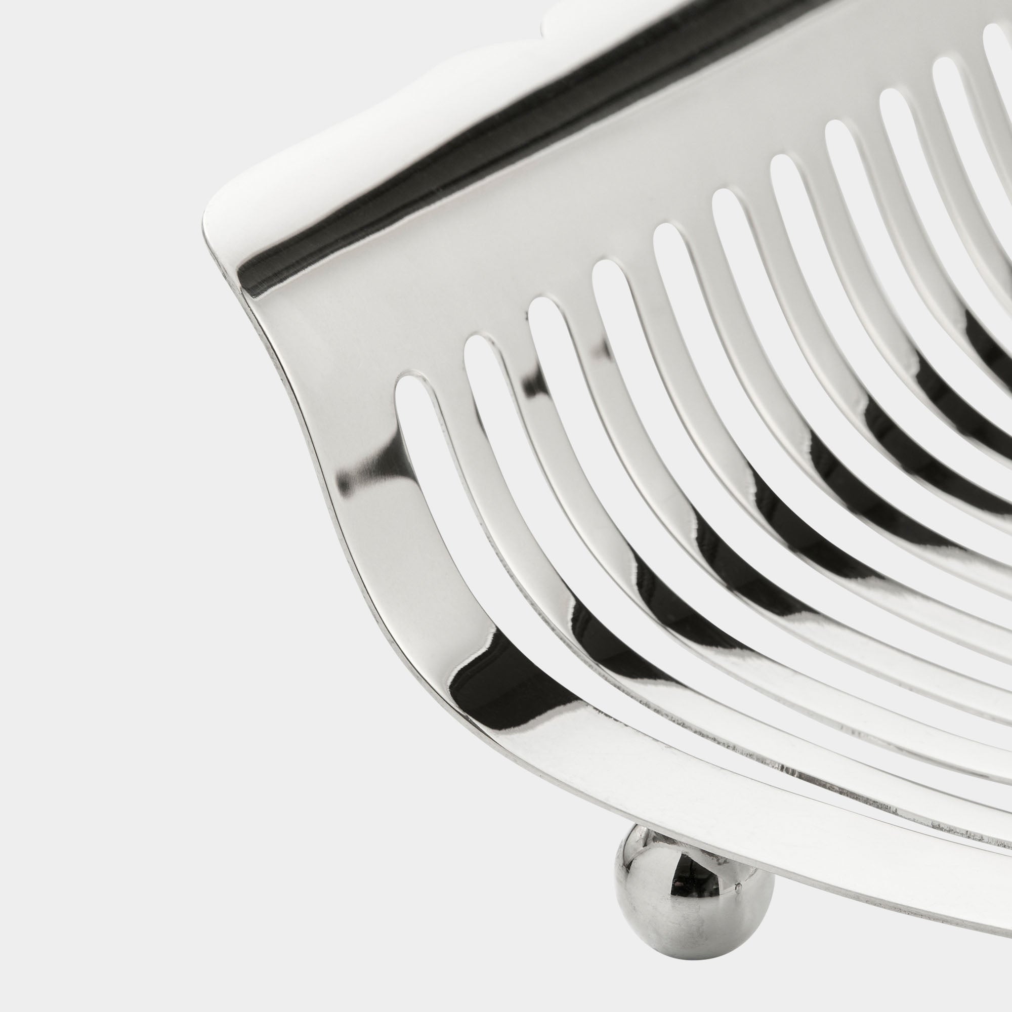 Spargel-Abtropfschale aus 830er Silber - Bild 2