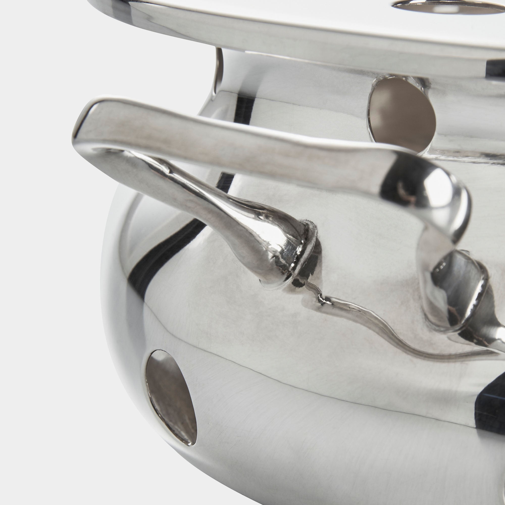 Hochwertiges 925er Silber-Stövchen mit Griffen - Bild 5