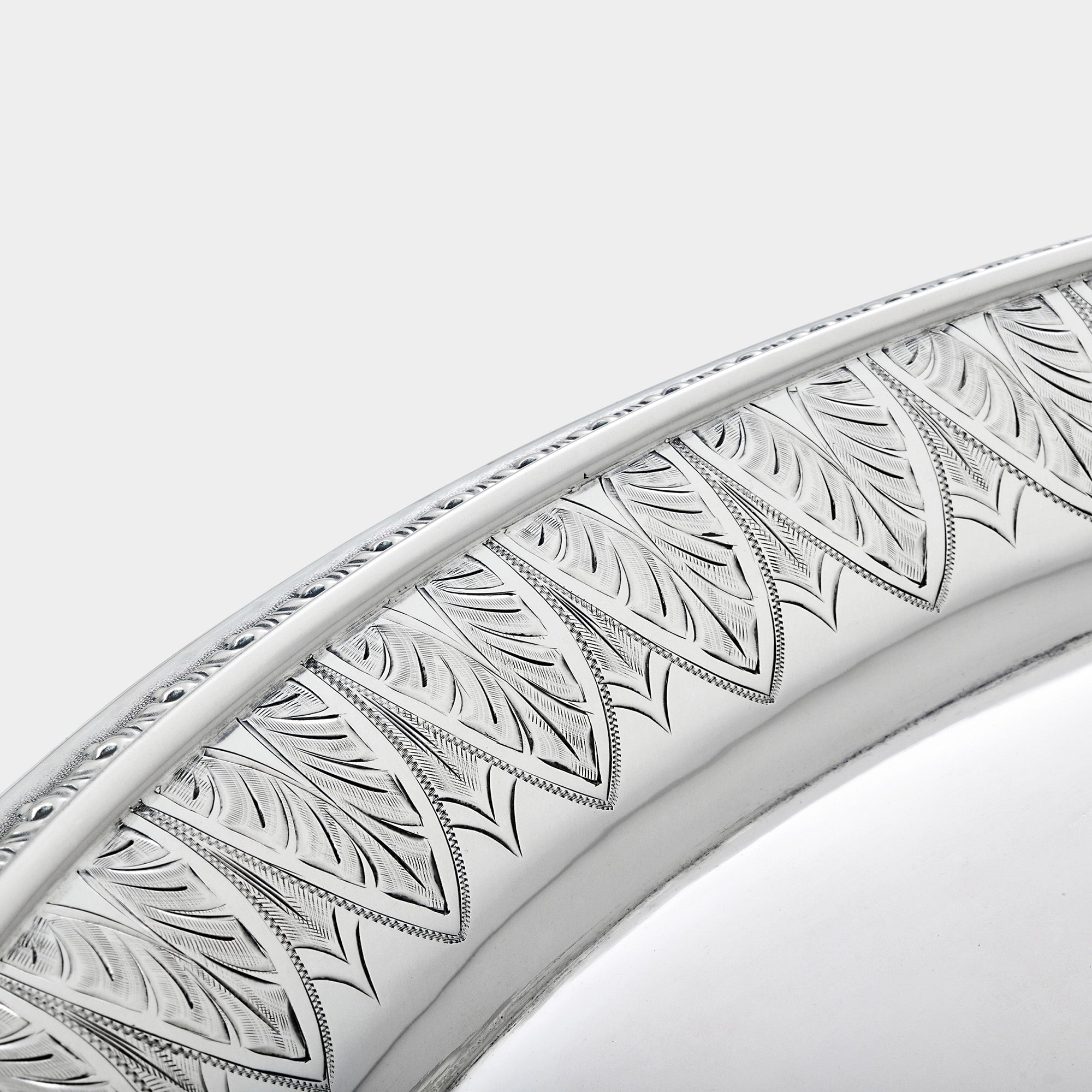 800er Echtsilber-Tablett um 1910-1911 - Bild 2