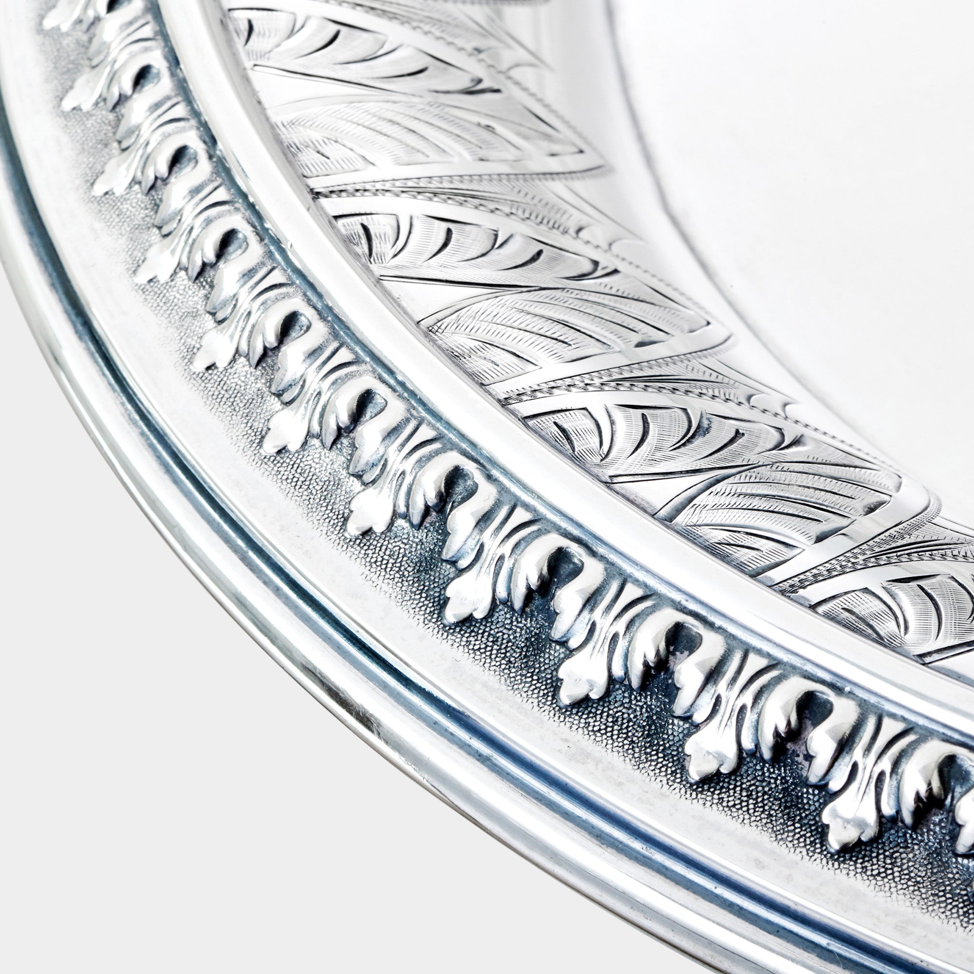 800er Echtsilber-Tablett um 1910-1911 - Bild 3