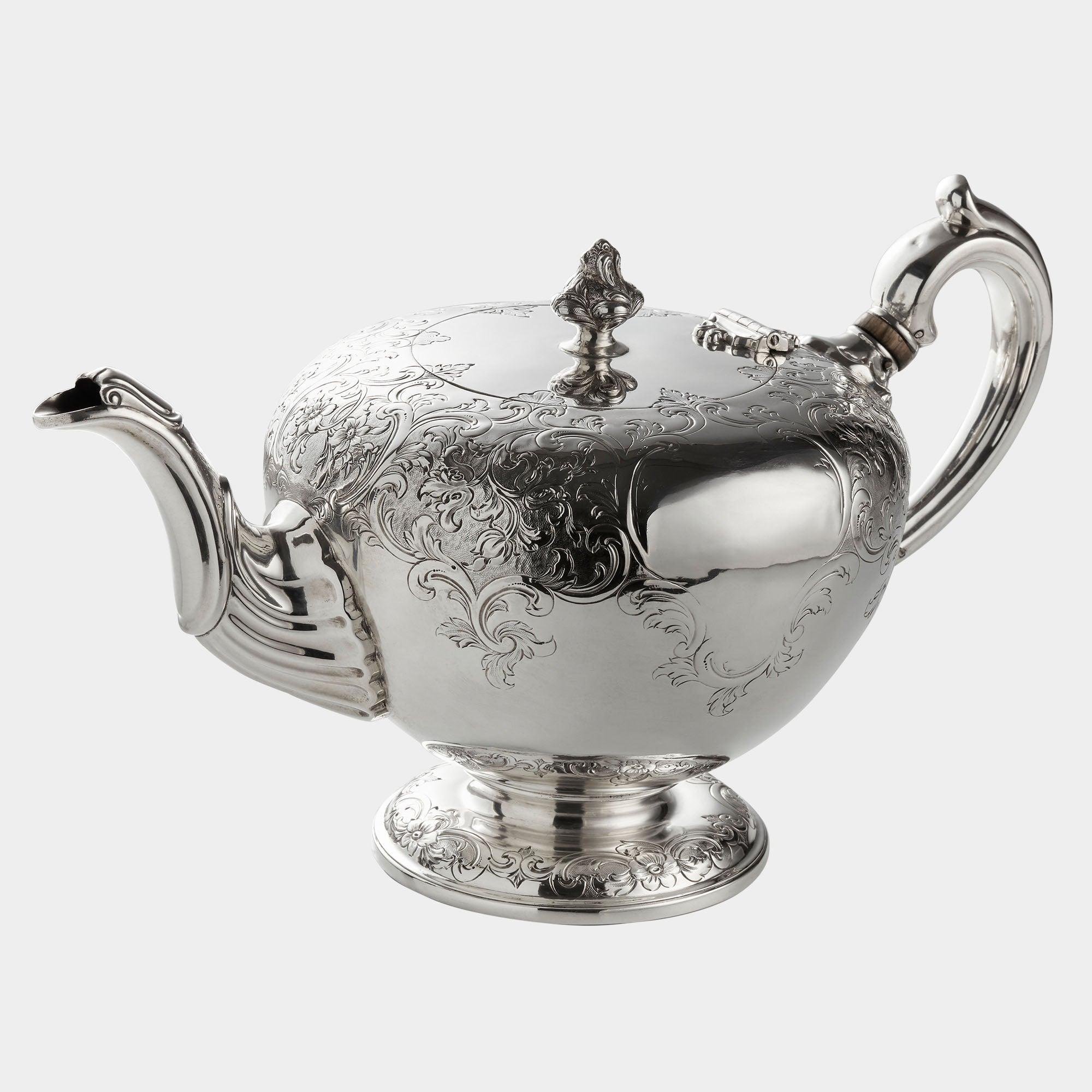 Seltene Teekanne - 925er Silber aus Edinburgh (1848) - Bild 1