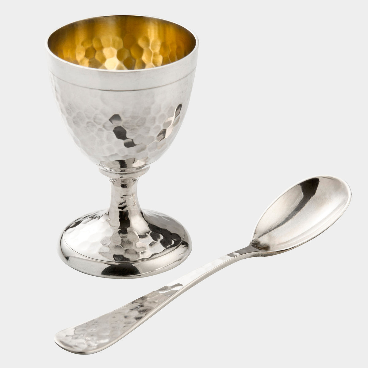 Eierbecher-Set 800er Silber mit Löffel von Koch & Bergfeld