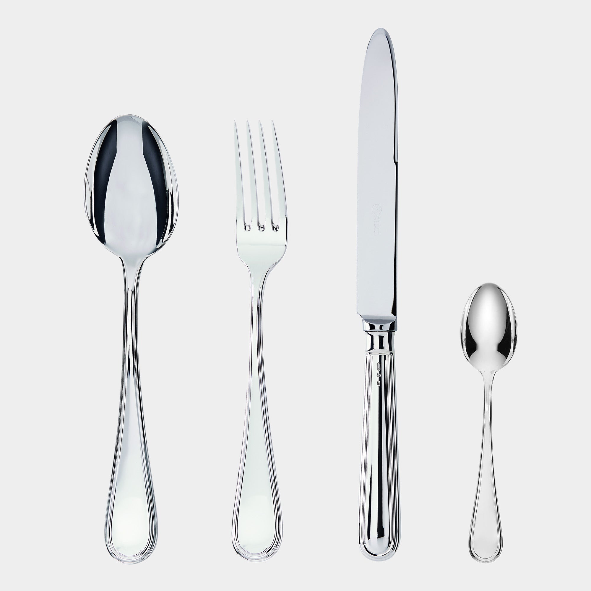 24-tlg. Silberbesteck-Garnitur - Modell Neufaden - Bild 1