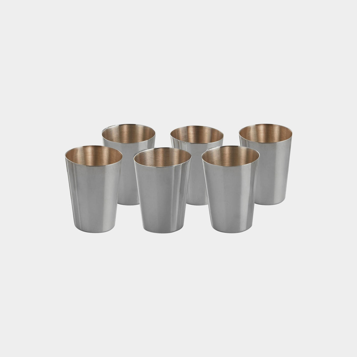 6 matte Schnapsbecher aus 800er Silber von Lutz & Weiss - Bild 1