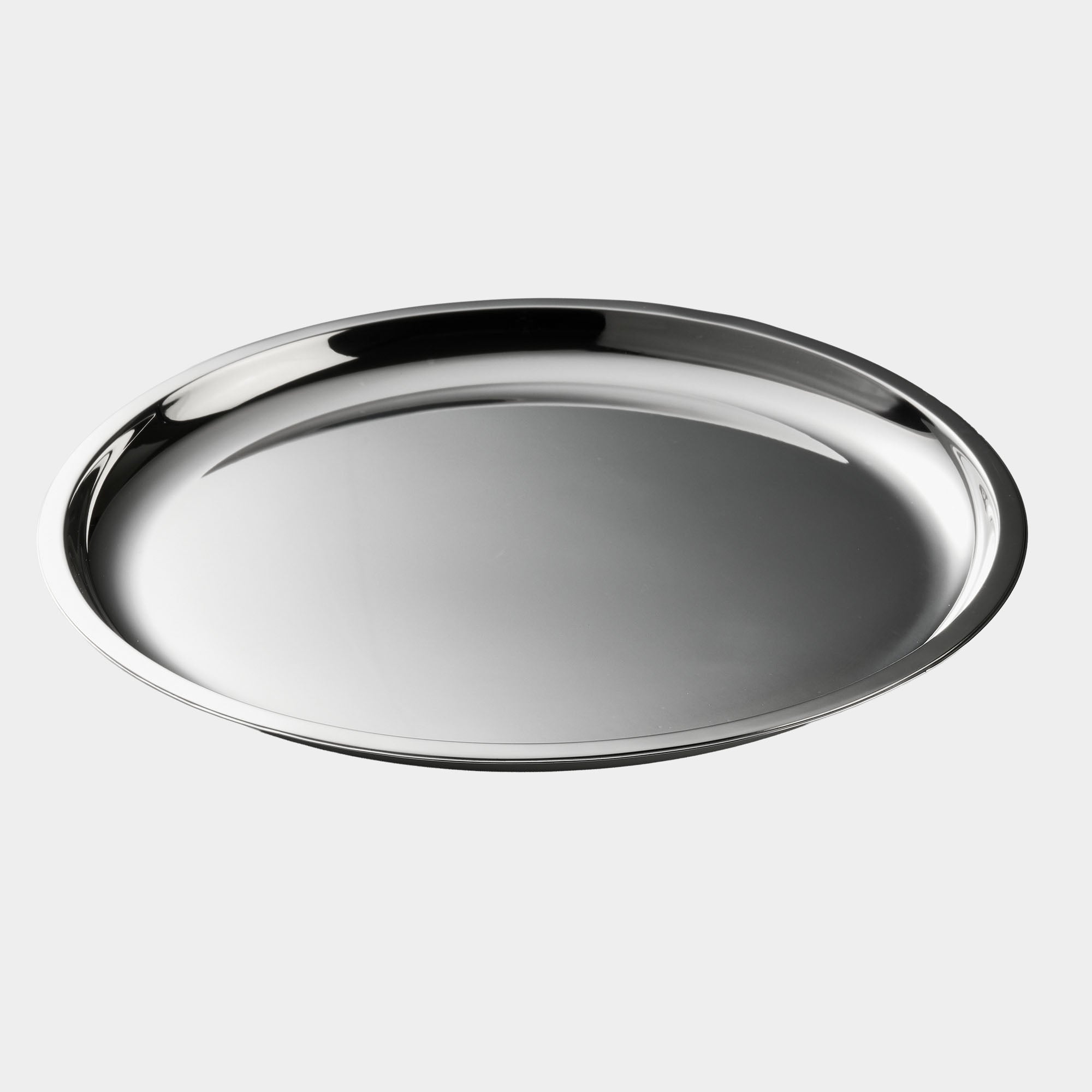 835er Silber-Flaschenteller mit schlichtem Rand