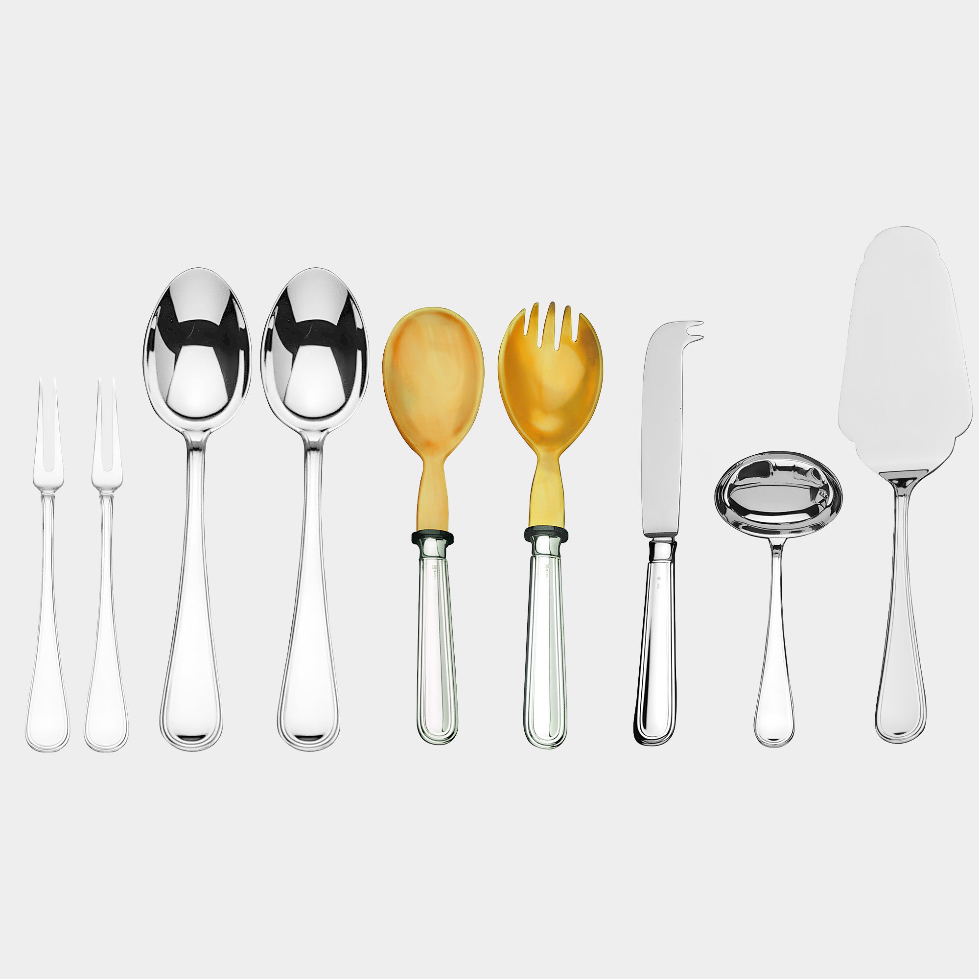 9-tlg. Silberbesteck-Serviergarnitur - Modell Neufaden - Bild 1