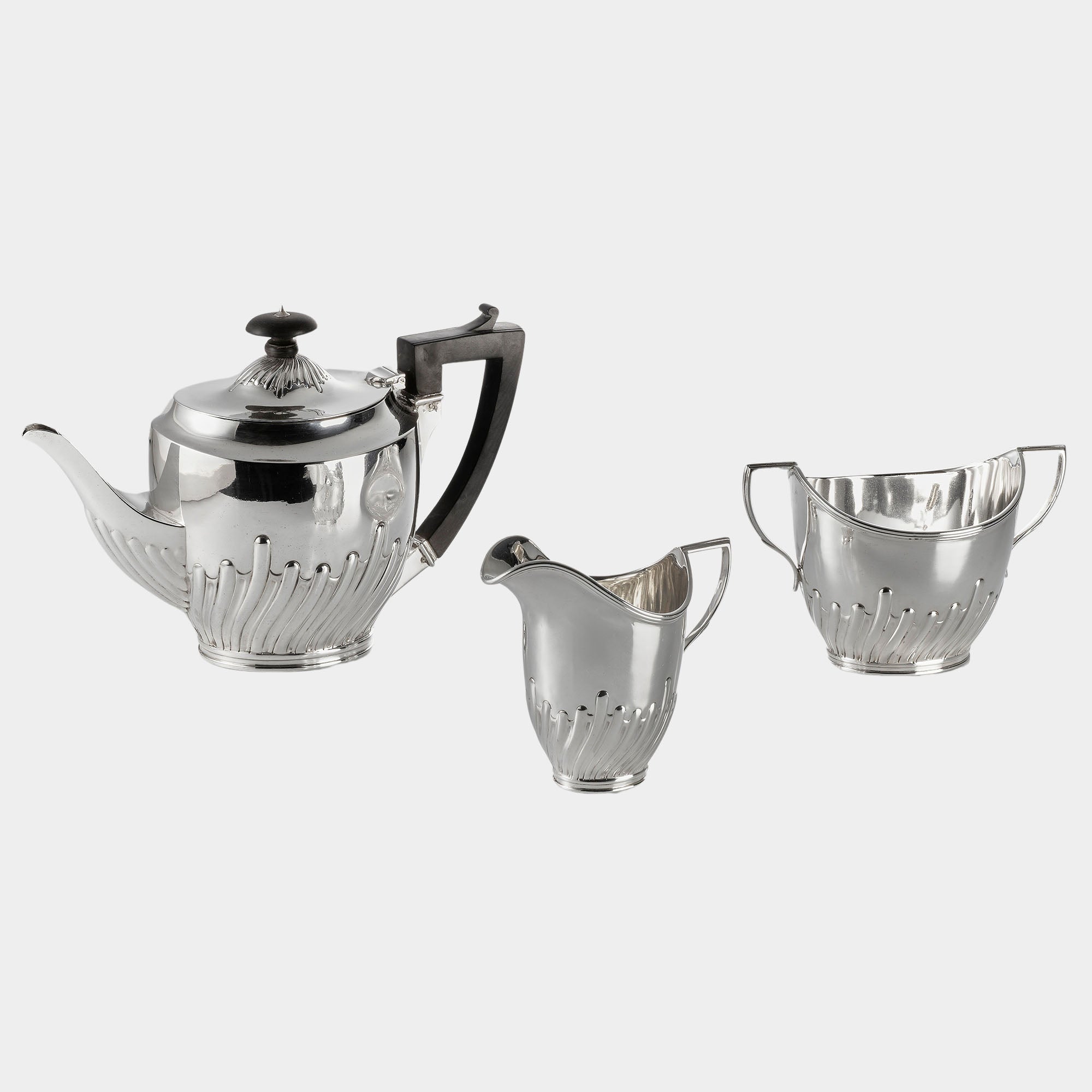 Exquisites 3-tlg. Silber Teeservice - Eleganz aus England - Bild 15