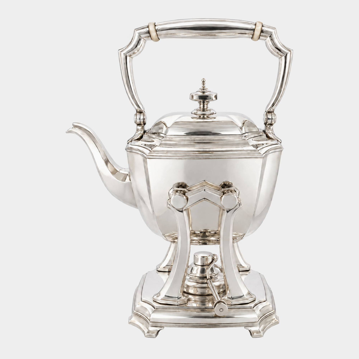 Tiffany & Co. Wasserkessel mit Gestell und Brenner aus 925er Silber - Bild 1