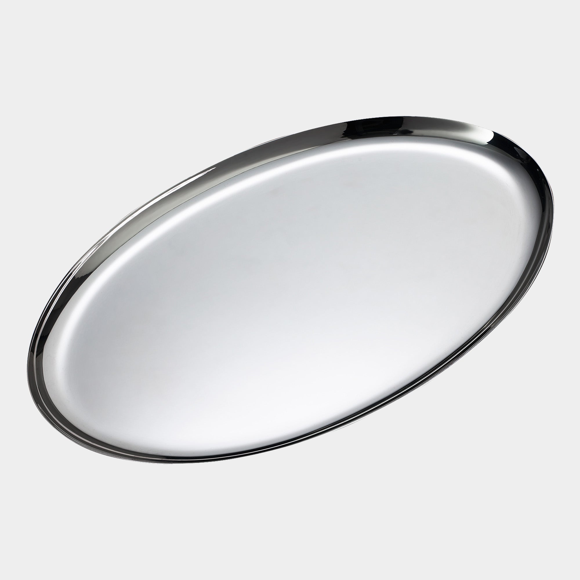 Ovales Silbertablett aus 925er Echtsilber - Bild 1