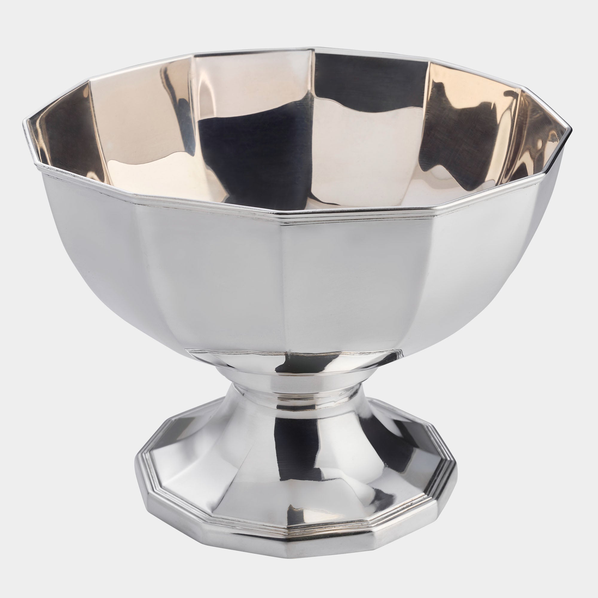 Runde 800er Silberschale auf Standring - Bild 1