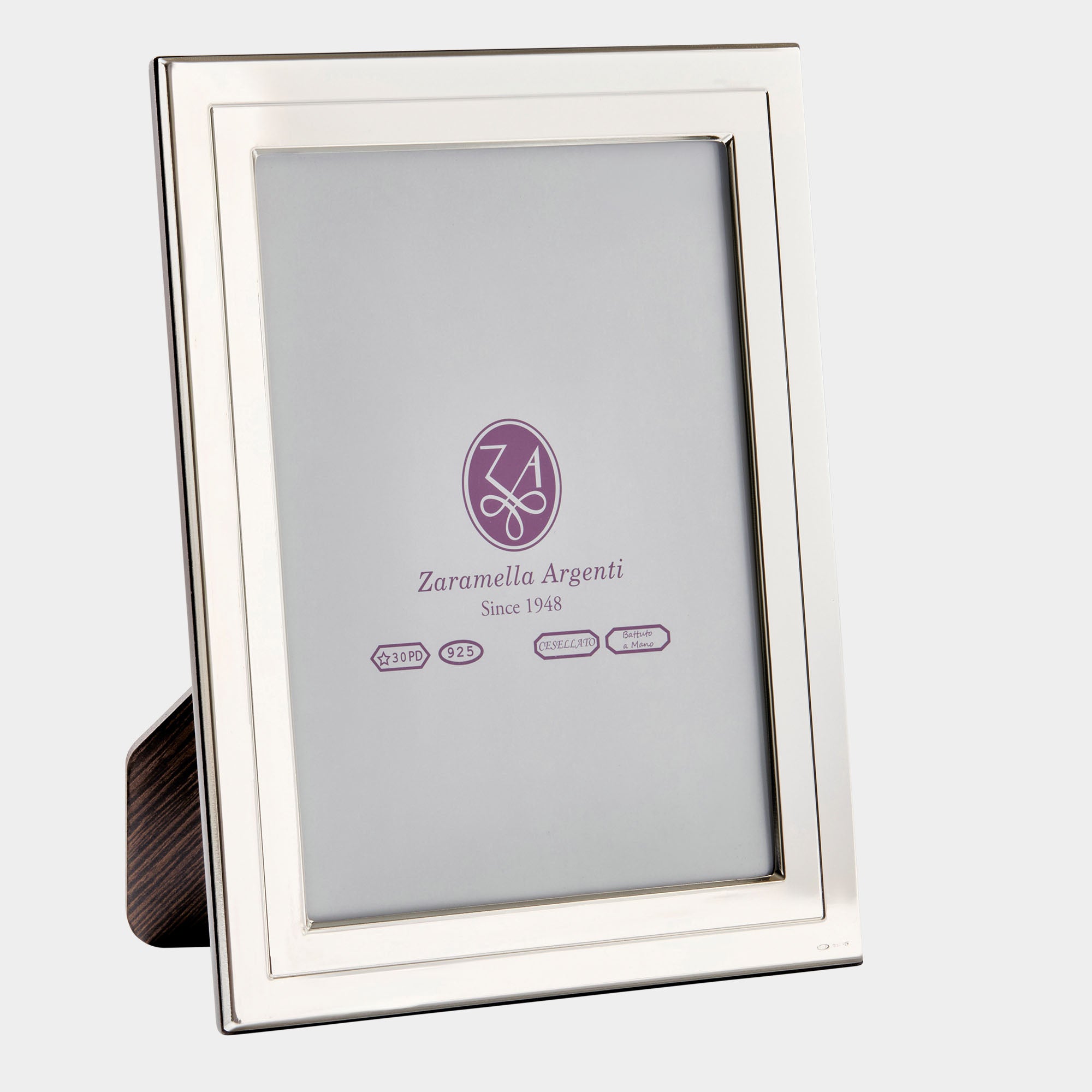 925 Sterling Silber Bilderrahmen mit Abstufung - Bildmaß 13cmx18cm - Bild 1