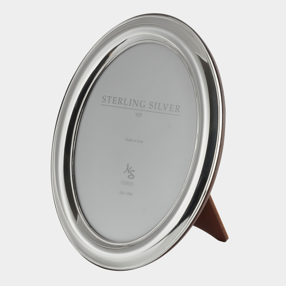 925er ovaler Silberrahmen – Italienisches Design