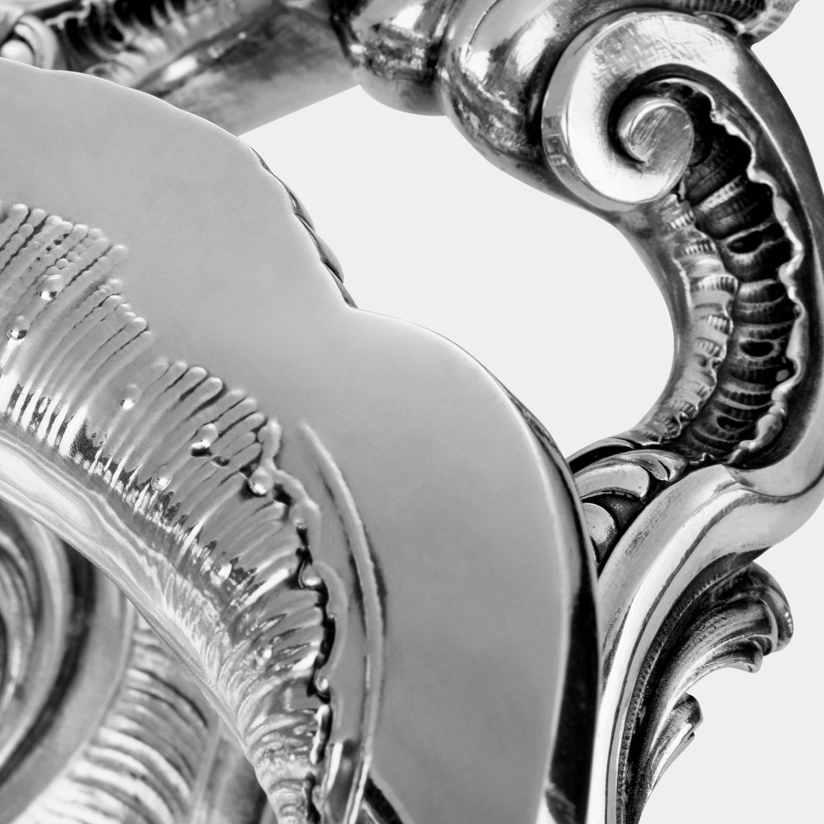 Große 800er Silber-Jardiniere im Rokokodesign - Bild 2