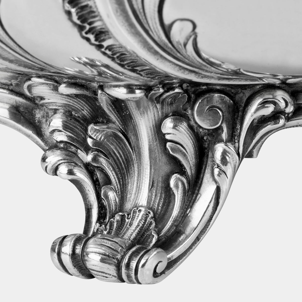 Große 800er Silber-Jardiniere im Rokokodesign - Bild 5