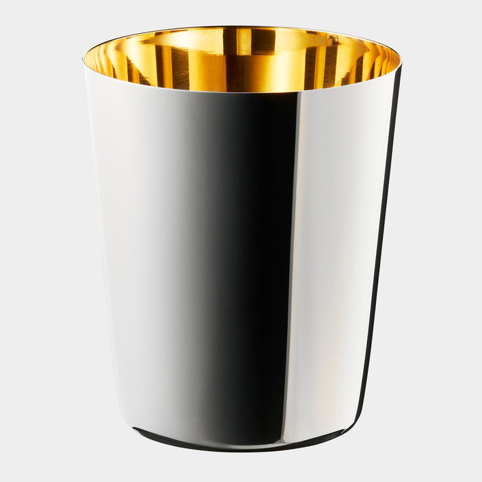 Großer Silberbecher aus 925er Silber - glatt vergoldet - Bild 1