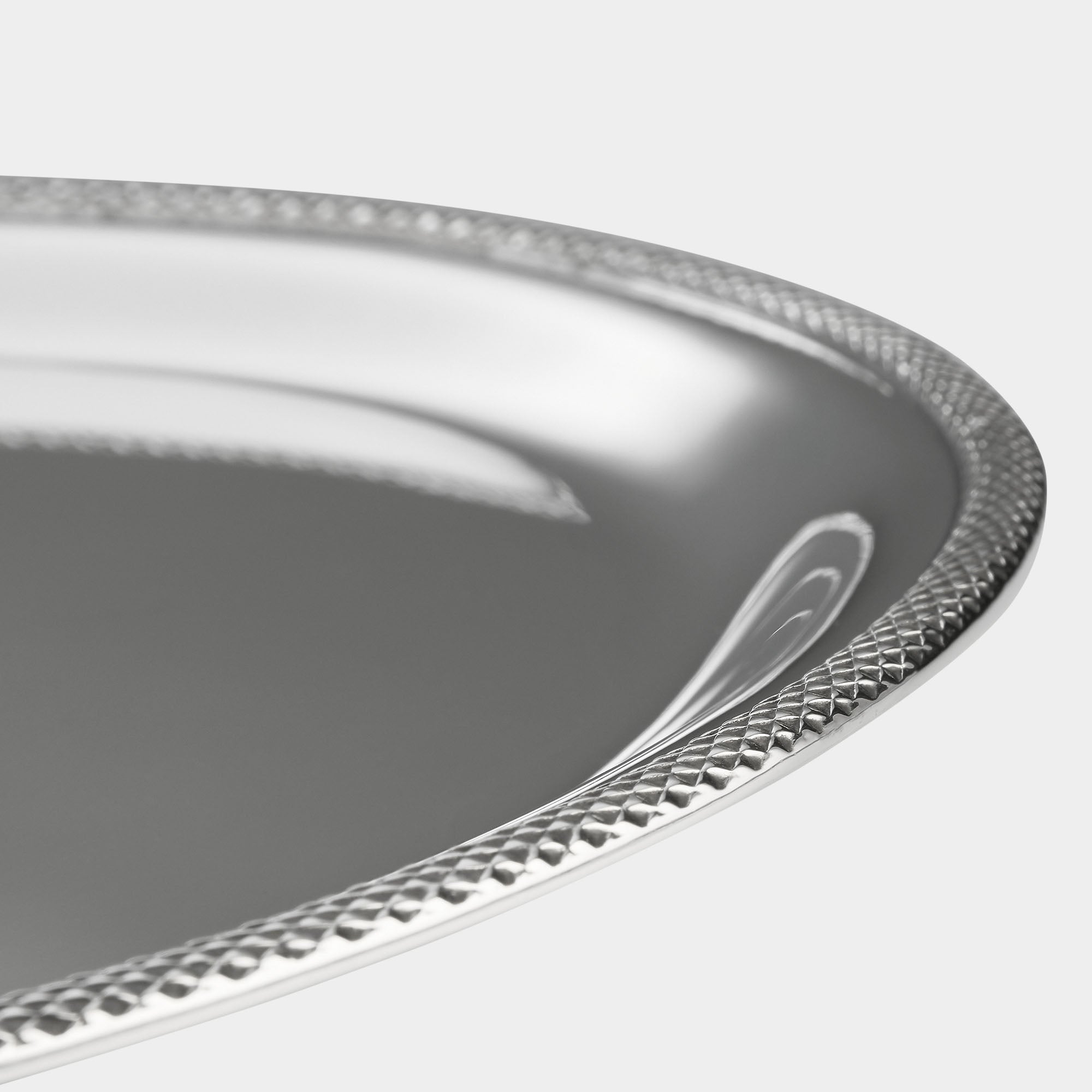 Handgefertigtes 925er Silbertablett mit Schlangendekor - Bild 2