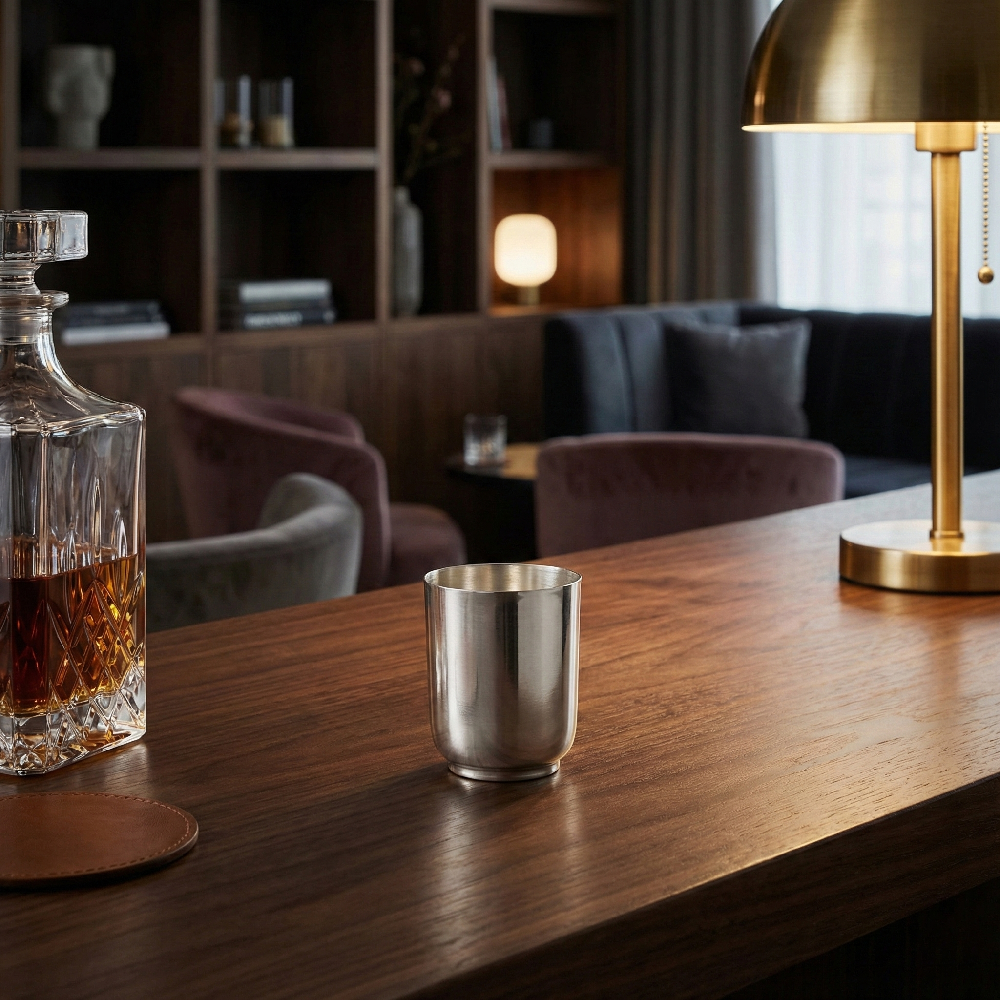 Eleganter 925er Silber Schnapsbecher mit Fuß - Bild 3