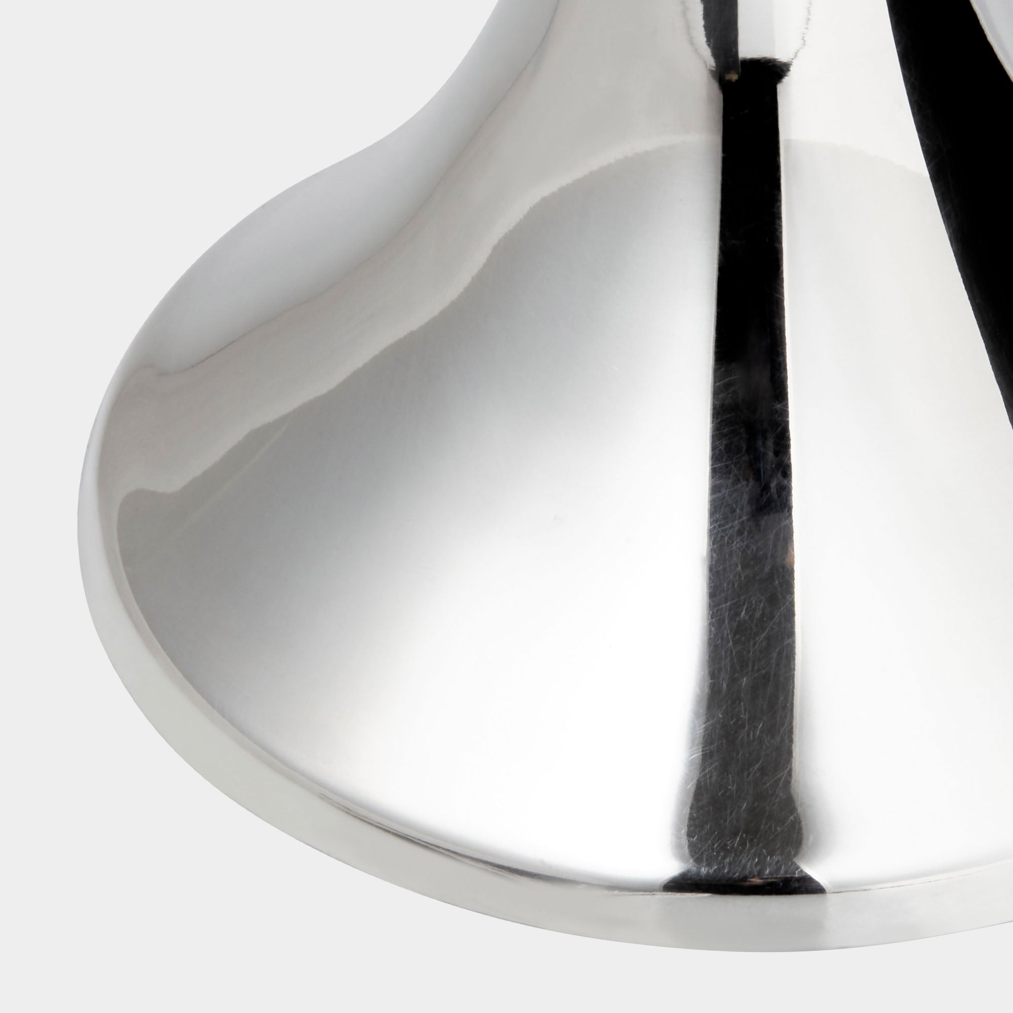 Italienischer Design-Leuchter aus 925er Silber mit Filzschutz - 10cm Höhe - Bild 3